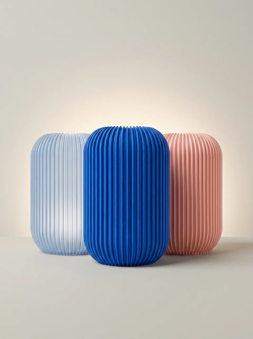 The Altus shade in Clear, Dusk and Blush